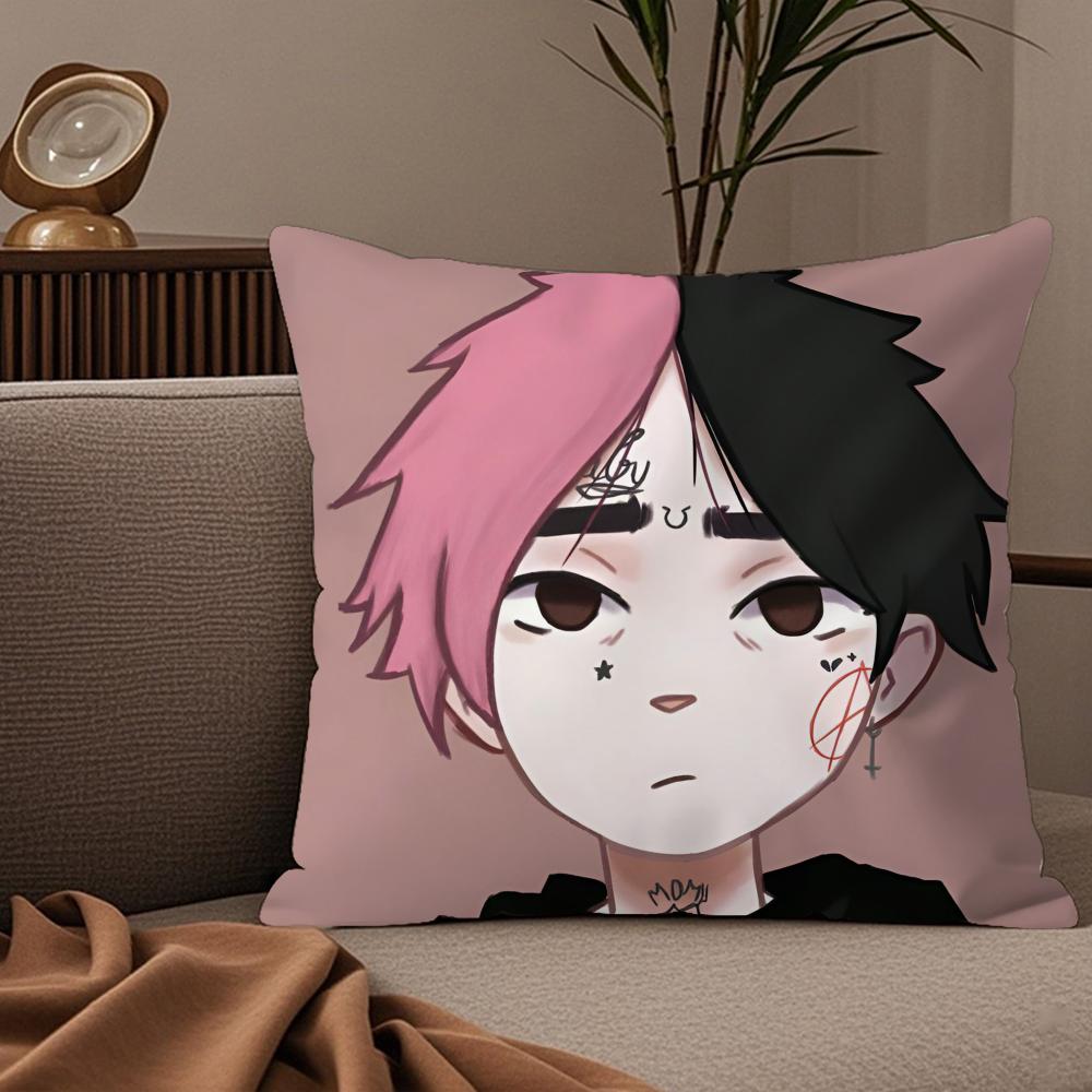 

Hip Hop Rapper L-Lil P-Peep Pillow Case Silky Elegant Comfort Sofa Bed Invisible Zipper 30cmx30cm