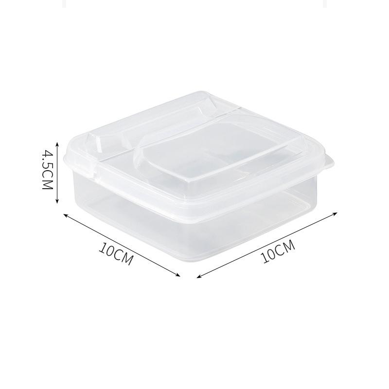 

1-Pack Airtight Refrigerator Cheese & Butter Storage Container - Durable Plastic Food Keeper with Lid for Blocks Slices Spreads