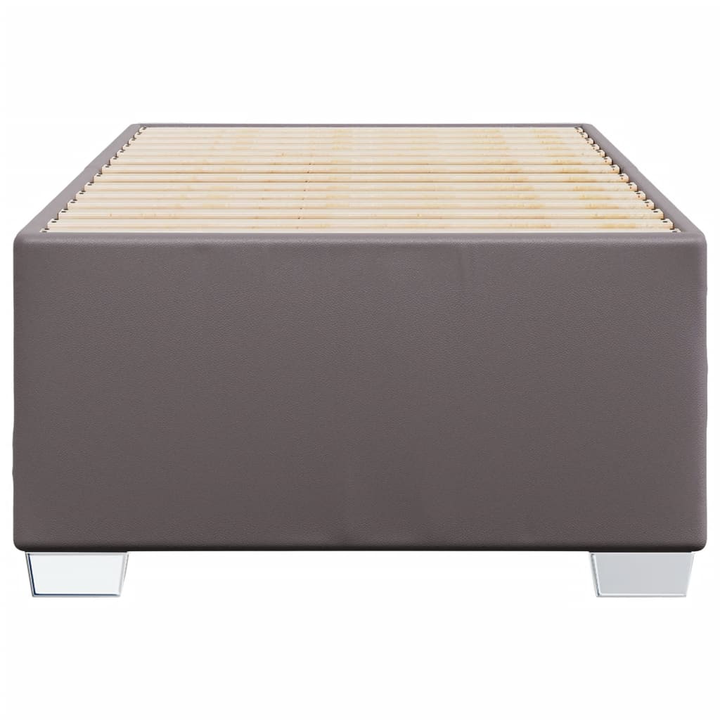 Bed Frame Gray 80 x 200 cm Faux Leather