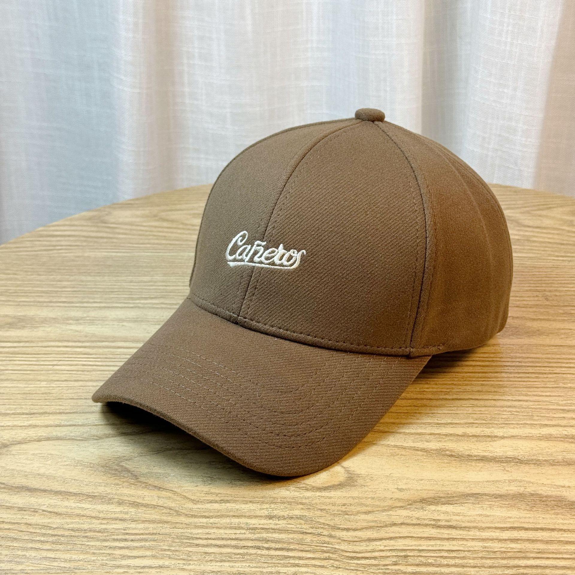 

Бейсболка с вышивкой букв для женщин, осенне-зимняя мода, жесткий верх, повседневная, универсальная, трендовая, высококачественная кепка с козырьком Adjustable