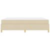 Bed Frame with Mattress Cream 180 x 200 cm Fabric