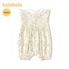 Balabala Girls' Sweet Printed Cotton Bodysuit