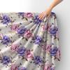 Royal Velvet Fabric Polyester For Sewing - Motif Flowers - Rdx2446
