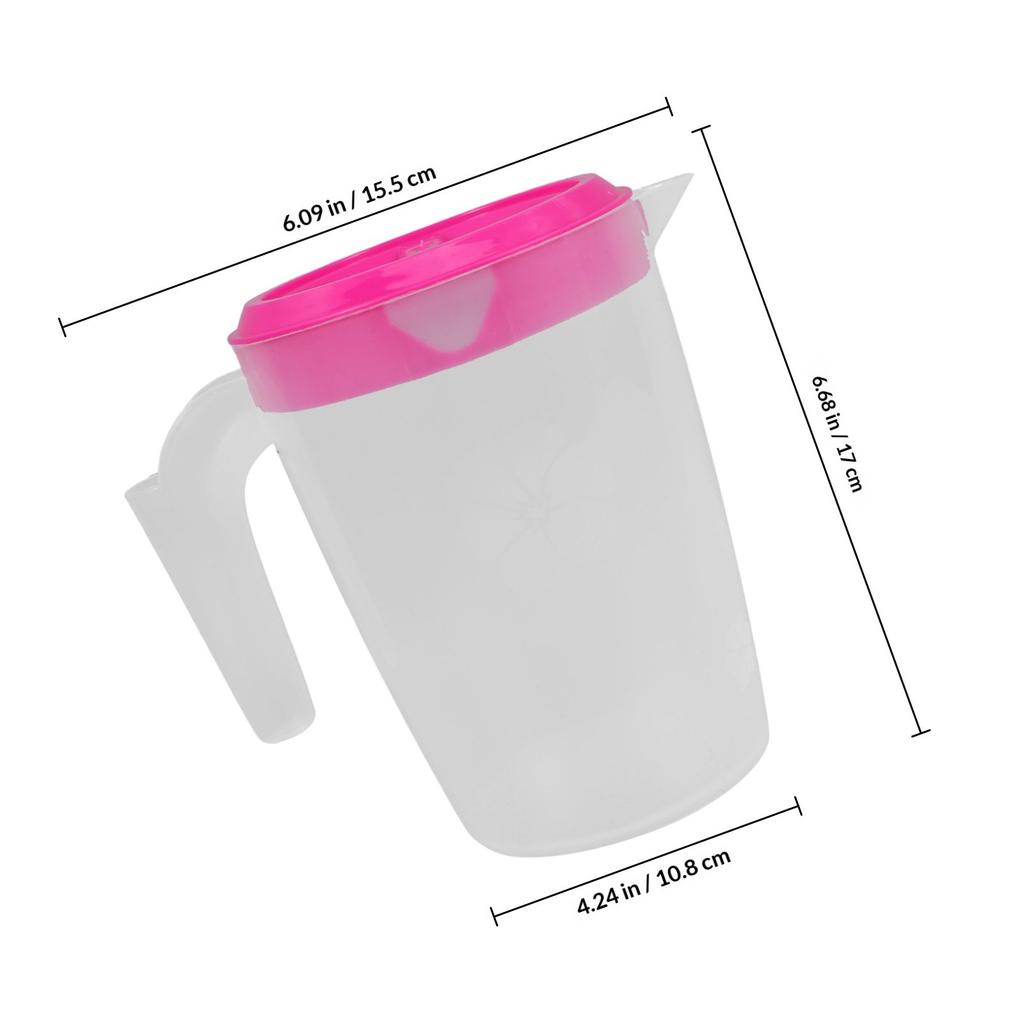 Plastic Water Pitcher with Lid Large Capacity Cold Water Jug for Juice Beverage Ice Tea Use Plastic Pitcher Pitchers for Drinks