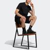 Adidas Solid Color Logo Round Neck Short Sleeve T-Shirt Men Tops Black IC9723