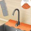 1pc Thick Silicone Faucet Drain Mat, Casual Home Decor