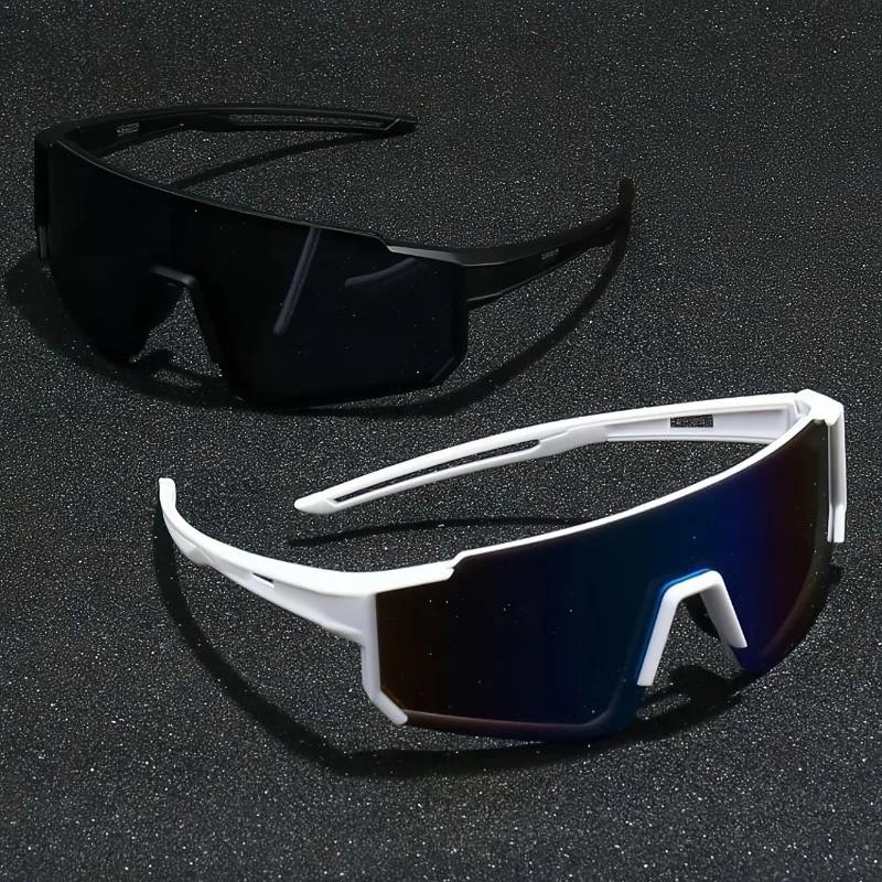 3PCS Cool Cycling Windproof Oversized Sports Sunglasses Trendy Outdoor Eyewear for Women Men