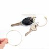 Gold-Plated Wire Ring Universal Tag For Bags And Cartoon Keys, Stainless Steel Electroplated Wire Chain