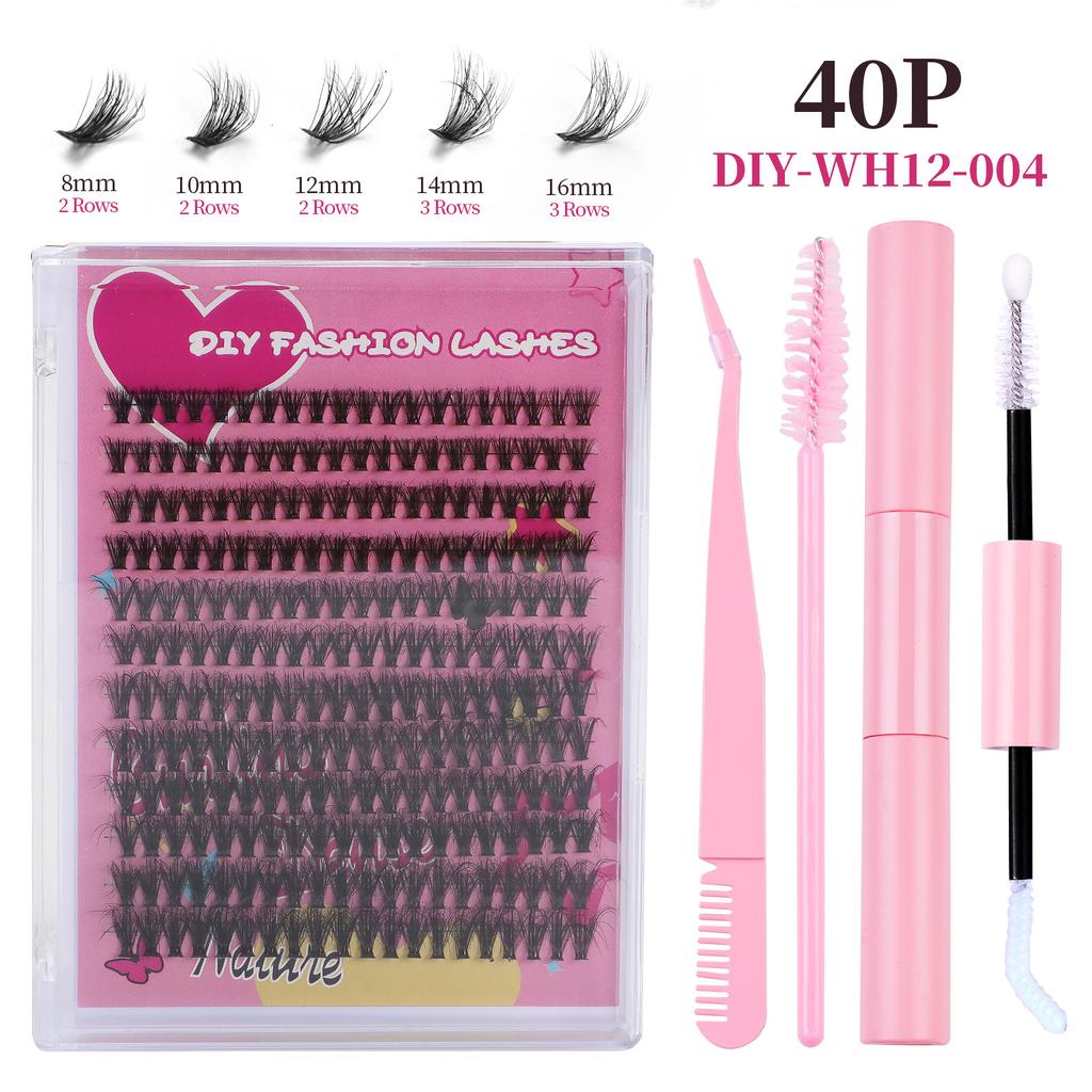 240 Clusters Of Dense D-Song False Eyelashes Set 8-16Mm Mixed And Matched Diy Segmented Multi-Hair Eyelashes
