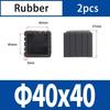 Square Rubber Black Chair Leg Caps Protector Pads Pipe Plugs Non-slips Table Foot Dust Cover Socks Floor Furniture Accessories