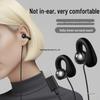 In-Ear Bone Conduction Wired Headphones with Type-C Control, 3.5mm Ear Clip for Gaming, High-Quality Noise Reduction