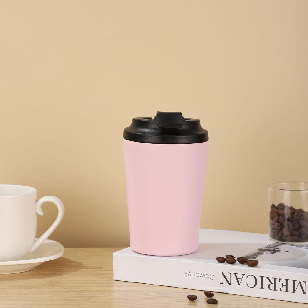 Mini 12Oz Coffee Cup Portable Stainless Steel Thermos Cup Office Home With Scale Car Cup