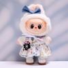 For 17cm Labubu Doll Clothes Fashion Clothes Navy Dress Doll Clothes Color Match Camera Dolls Accessories Cute Little Cloths