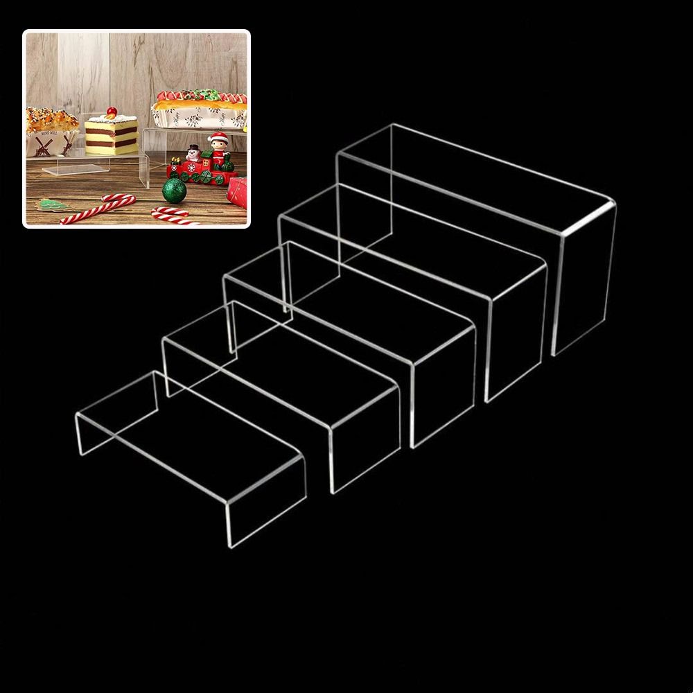 Space Saving Acrylic Display Stand Stackable Structure Jewelry Earring Holder Living Room Decor