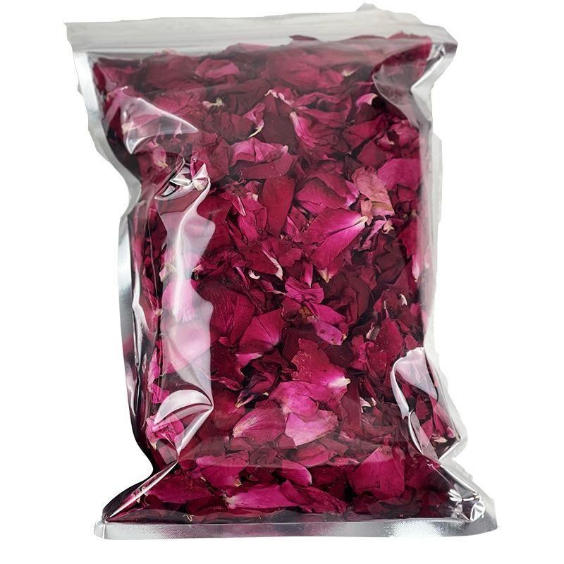 Factory Direct Selling 100% Natural Real Touch Dry Flower Petal Rose Flower Petal for Wedding Decor (Rose Madder,2-5)