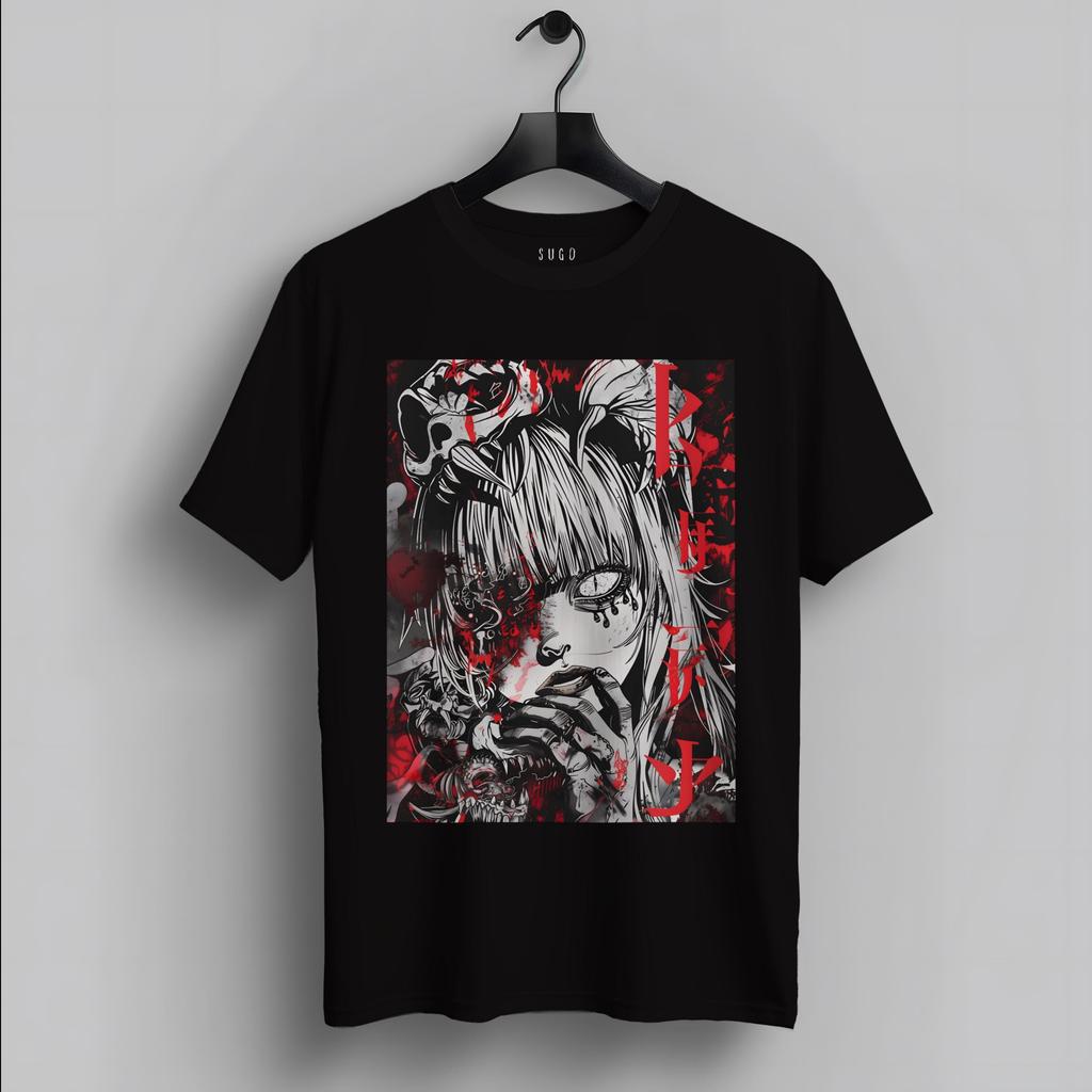 25 Anime Girl T-shirt Harajuku Manga Style Horror Japanese Streetwear Gothic Clothes Gifts Fashion Lover Tops Tee Man and Women