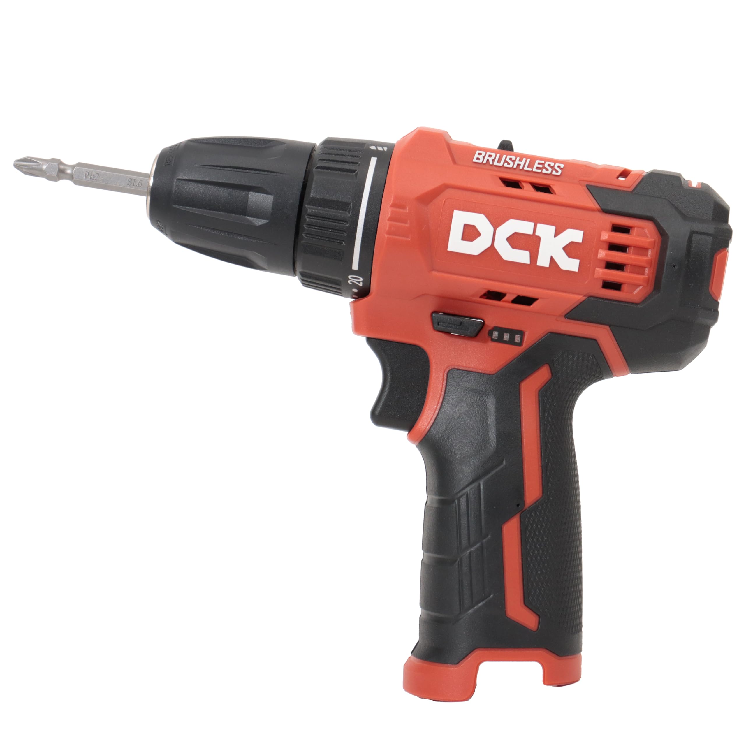 

DCK 12V Аккумуляторная дрель-шуруповерт Только корпус и зарядное устройство Продаются Кейс не KDJZ23-10(Z) (Батарея отдельно, в комплекте)