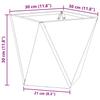 Plant Pot Set 2 pcs Rust Colored 30 x 30 x 30 cm Weatherproof Steel