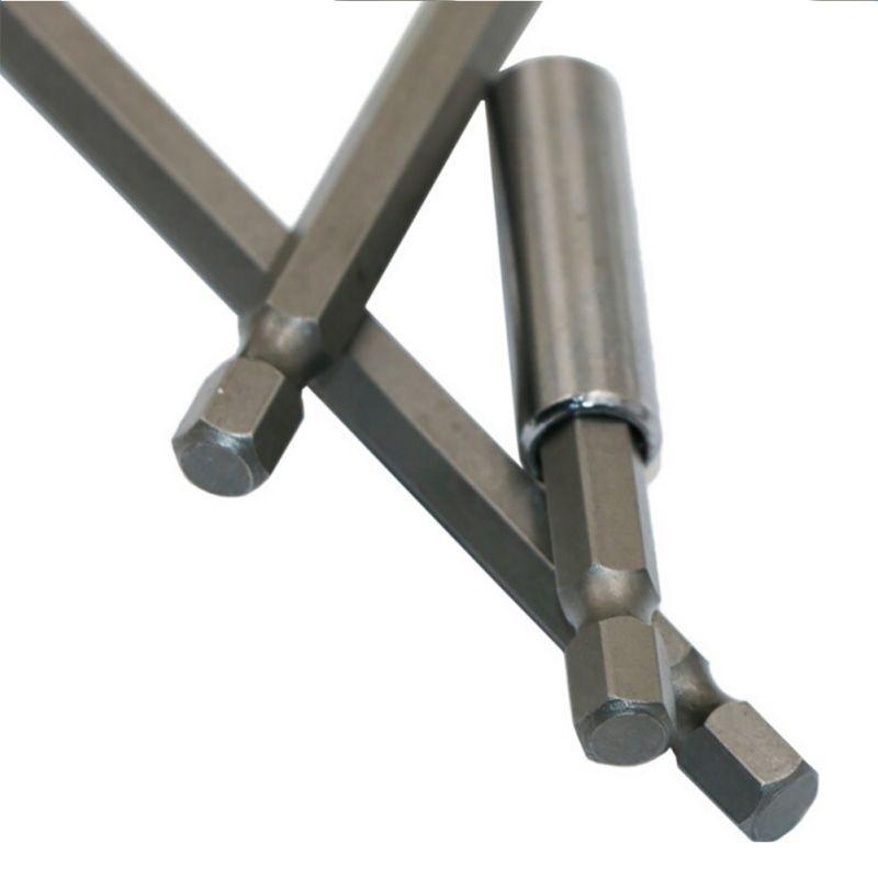 Bithalter Magnetisch 3 Stück Schnellwechsel Bithalter,Magnetische Bohrer Verlängerung, 1/4 Zoll Sechskantschaft, Lang 60/100/150mm Bithalter Lang