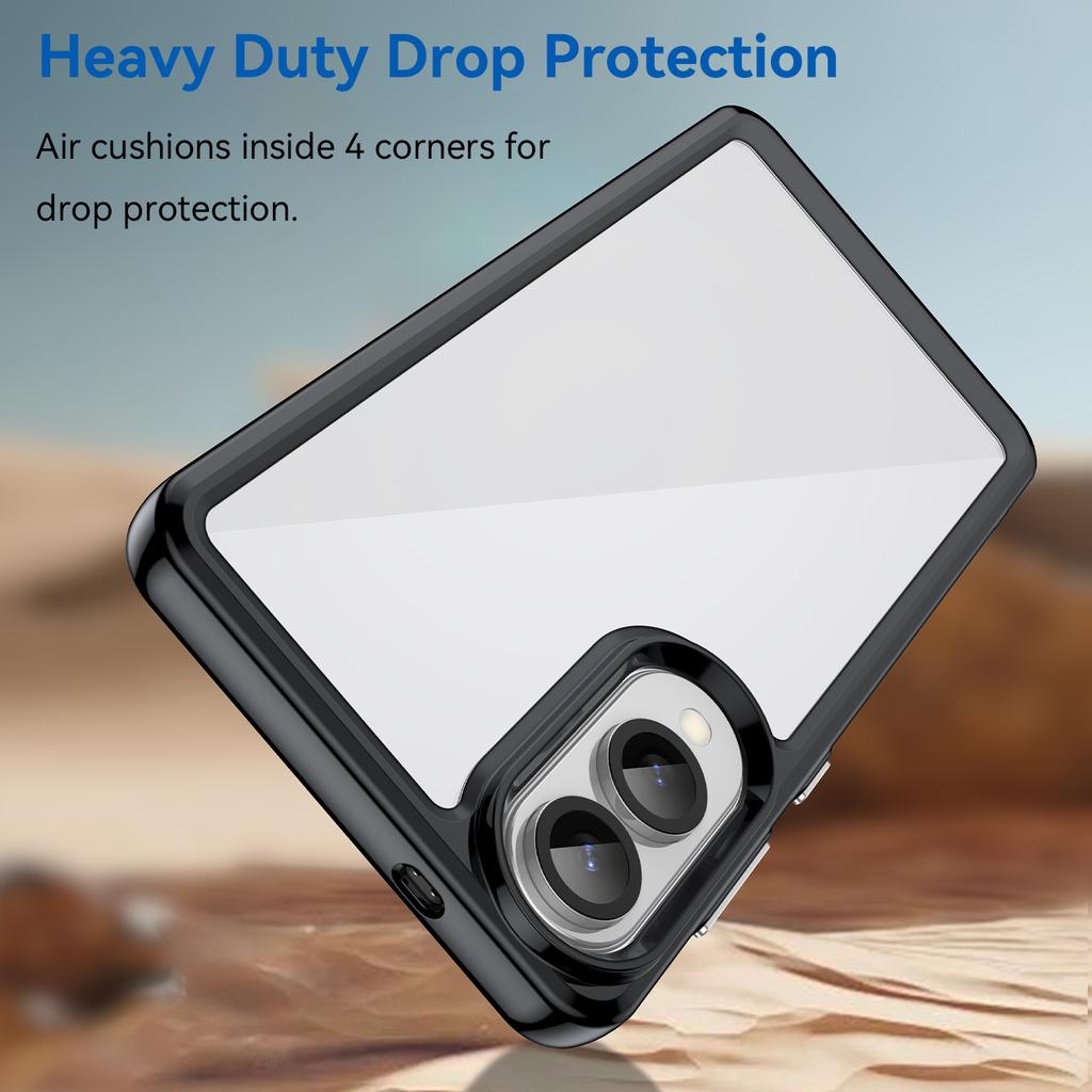 For Samsung Galaxy S25 Edge/S25 Slim Case TPU+Acrylic Protective Clear Phone Cover
