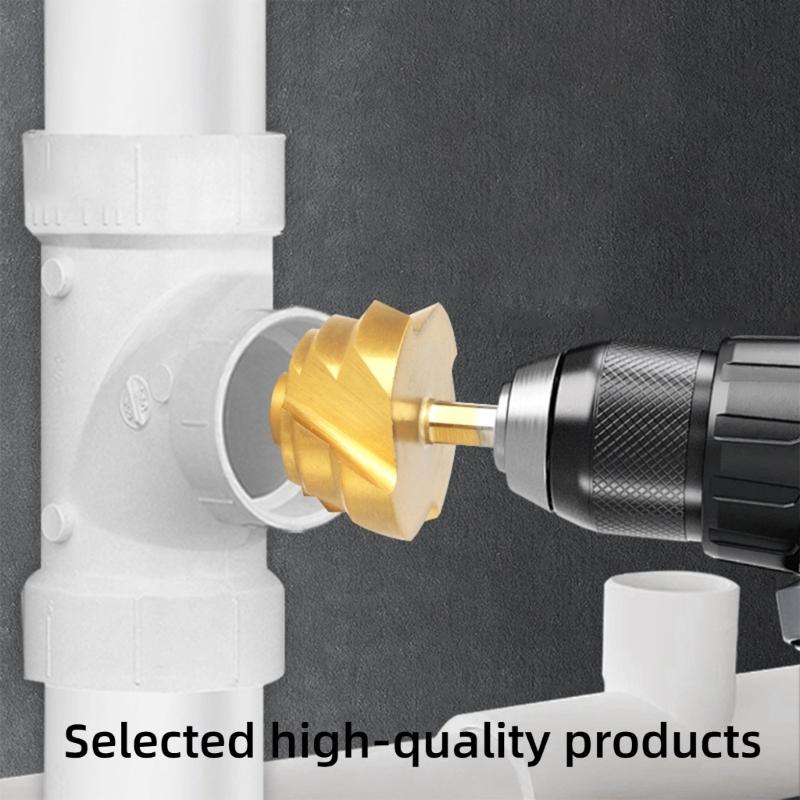 Pack Of 6 Hex Shank Plastic Lifting Stepped Drill Bit Reamer Drill Thermal Fusions Applications Precise Design Extended Use