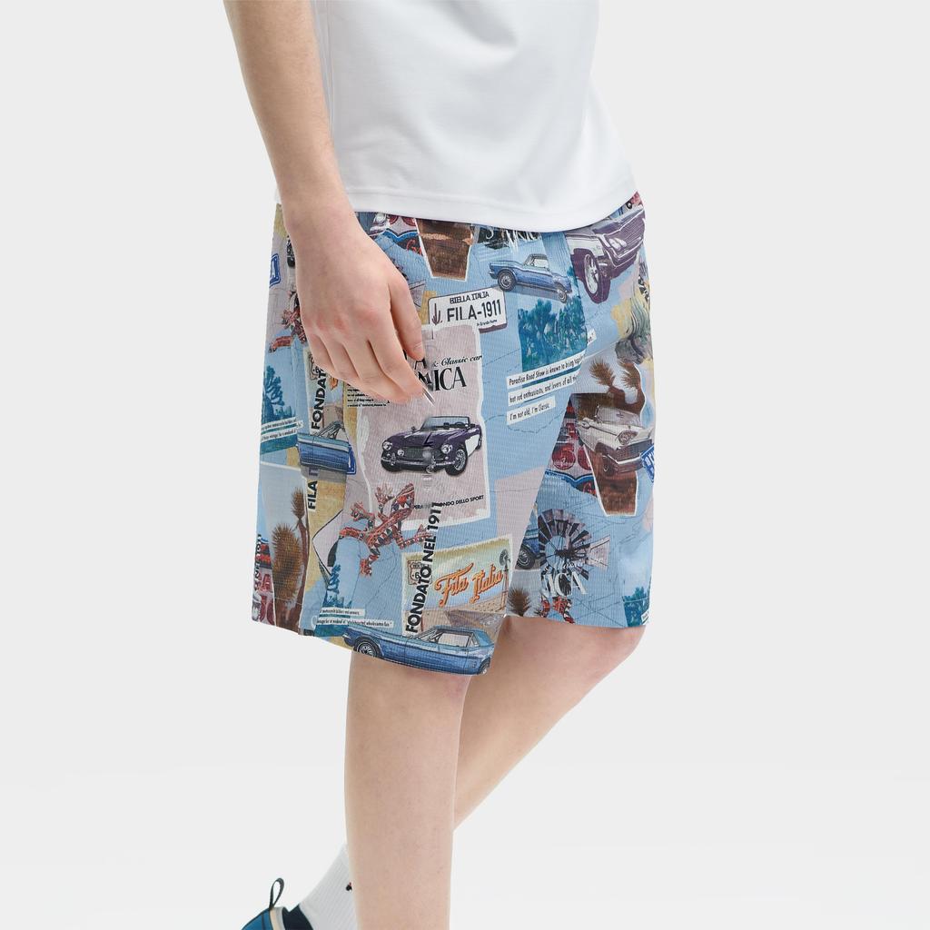 New FILA Casual Shorts Men's All Over Print F11M428804FZA