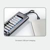 Rechargeable Battery Charger USB Output 8 Slots Fast Charging Short Circuit Protection for 1.2V NiMH AAA/AA Batteries Charger