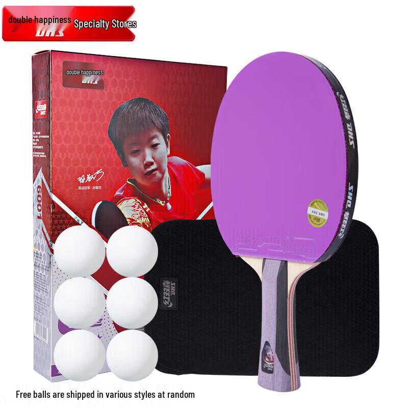 DHS Hurricane Purple 6-Star Table Tennis Racket