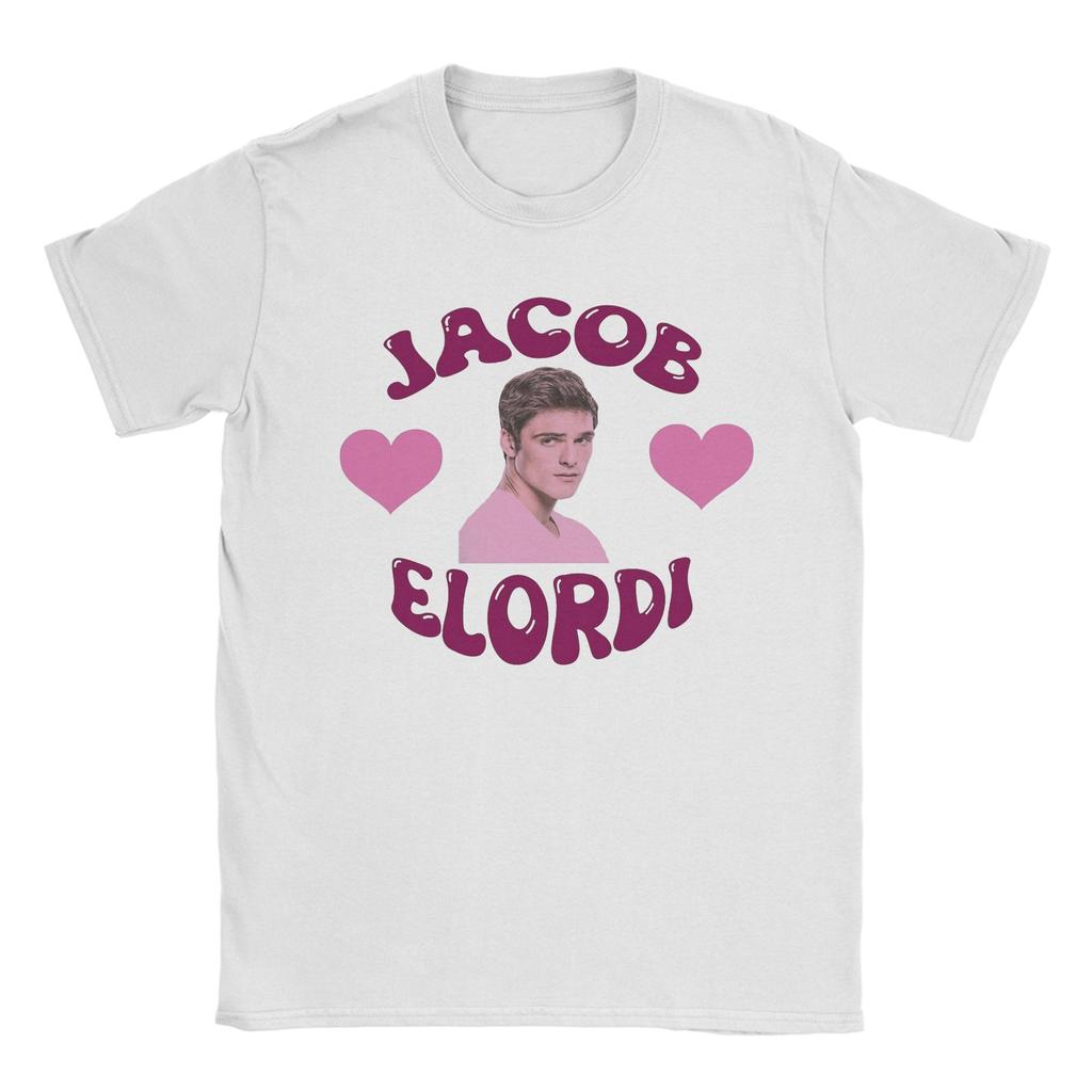 Unisex TShirts Jacob Elordi Y2K Vintage Funny Cotton Tee Shirt Short Sleeve T Shirts Round Neck Clothes Printing