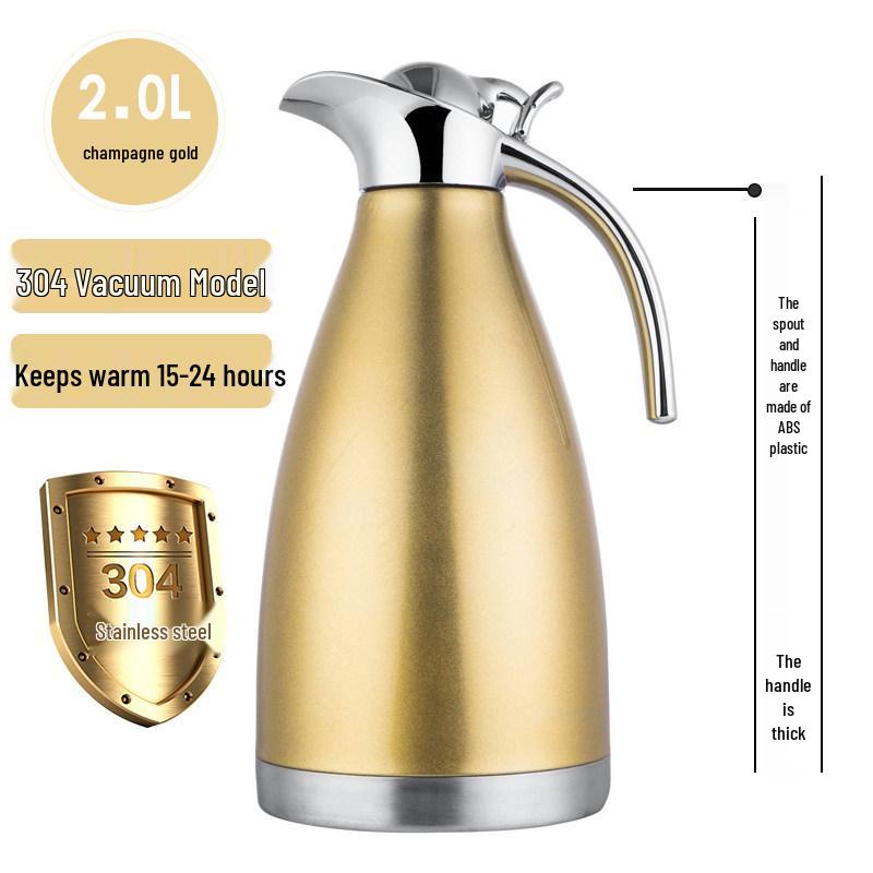 304 Stainless Steel Large Capacity Vacuum Insulated Thermos Flask for Hotels and Restaurants