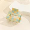Versatile Checkered Square Claw Clip: High-End Sweet Hair Accessory for Women