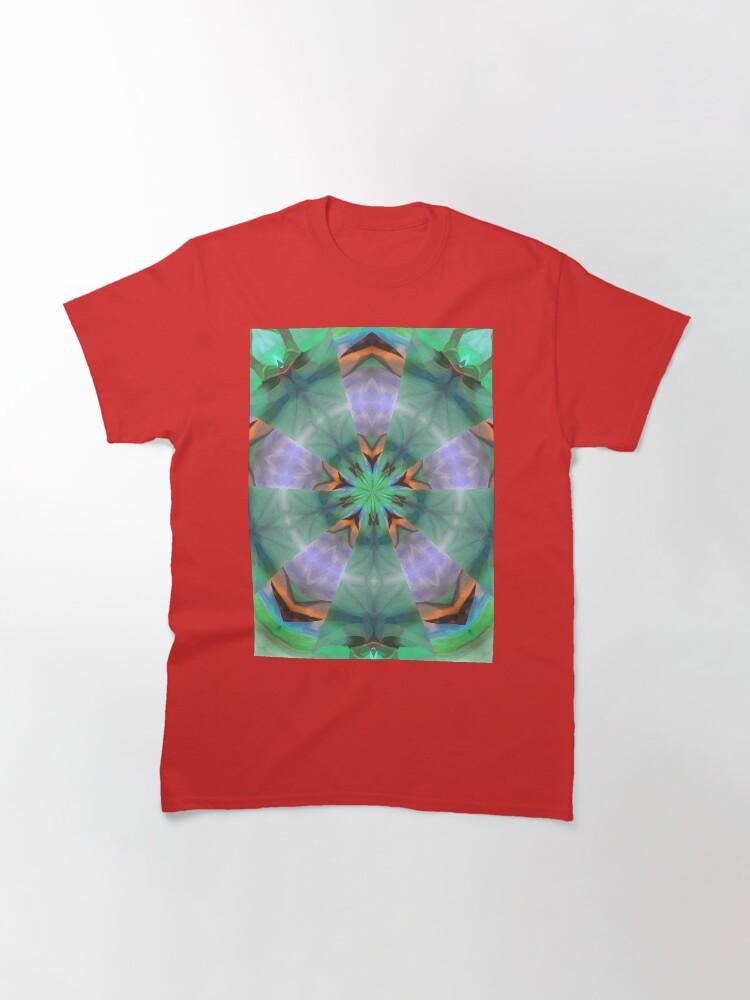 Pentangle Pastel Shades Multicolored Kaleidoscope Pentangle Pattern 6 Classic T-Shirt