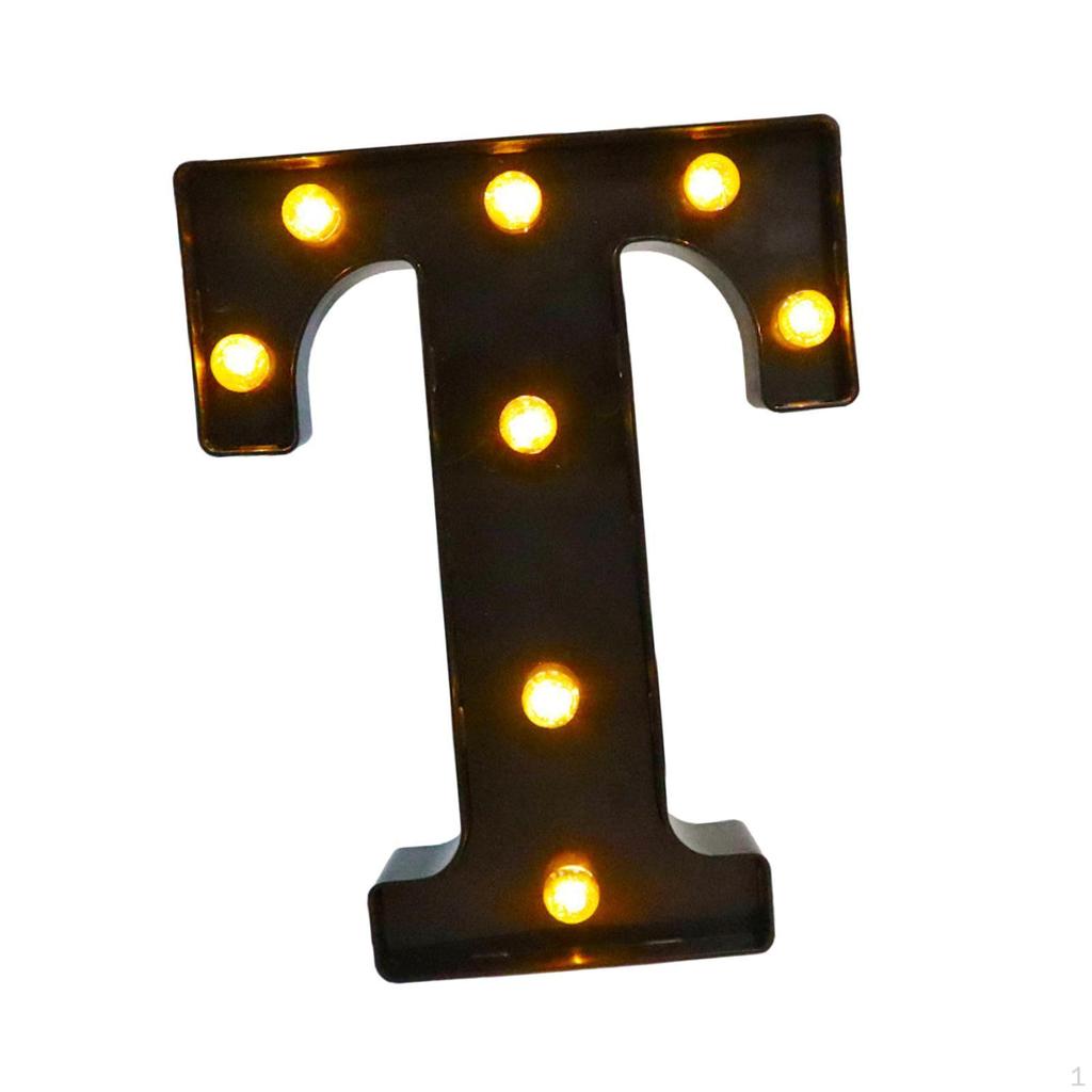 LED Marquee Letter Light Black up Alphabet Sign for Birthday Wall Home