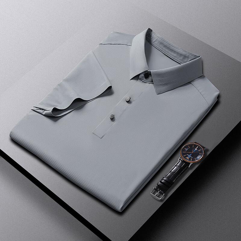 WRPCE Ice Silk Men s Short Sleeve Polo Shirt 5XL
