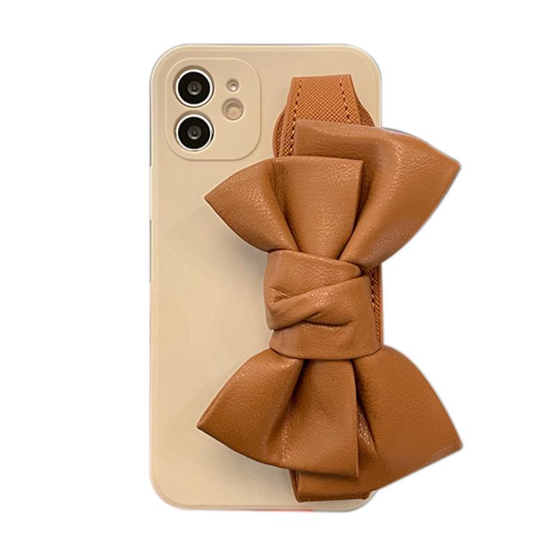 Leather bow wrist strap iPhone11promax/11 iPhone 11 case 111/8p soft 11