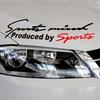 Car Styling Sport Mente Adesivo Emblema Distintivo Decalcomania Auto Faro Cofano Adesivo
