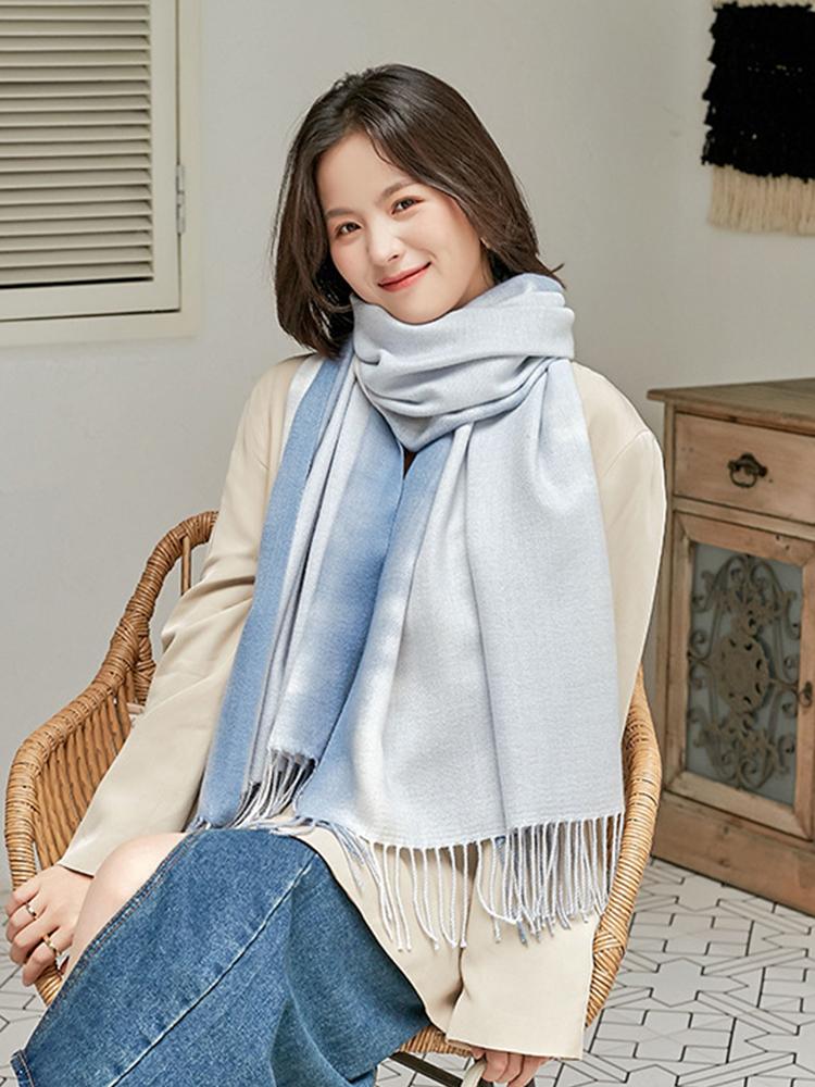 Free  Cashmere Women Scarf Winter Fringed Scarve Lady Pashmina Mujer Femme Foulard Bufanda Echarpe Hiver Long Wrap Shawl