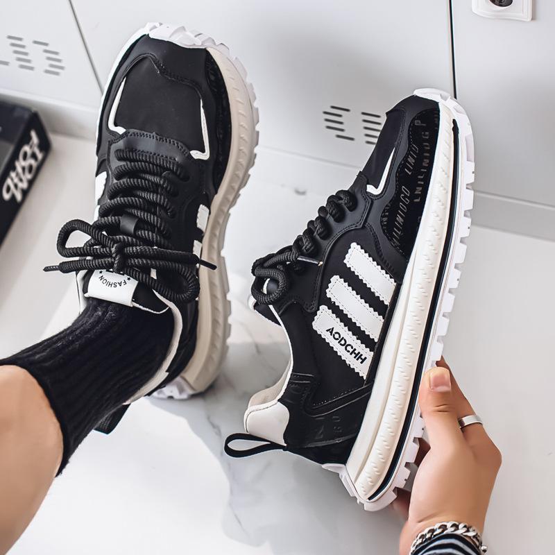 Sneakers Summer Breathable and Lightweight Forrest Gump Jogging Shoes Teen Trend Casual Dad Shoes Thick-soled Heightening Men's Shoes