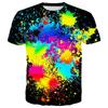 Fashion Colorful Tie Dye Graffiti 3D Print T-shirt Summer Men Woman T Shirts Streetwear Harajuku Tees Tops Unisex Kids Clothing