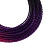Motorcycle Braids with Suction Cup Fashion Colorful Motorcycle Pigtails for Helmet Decoration 23.6in