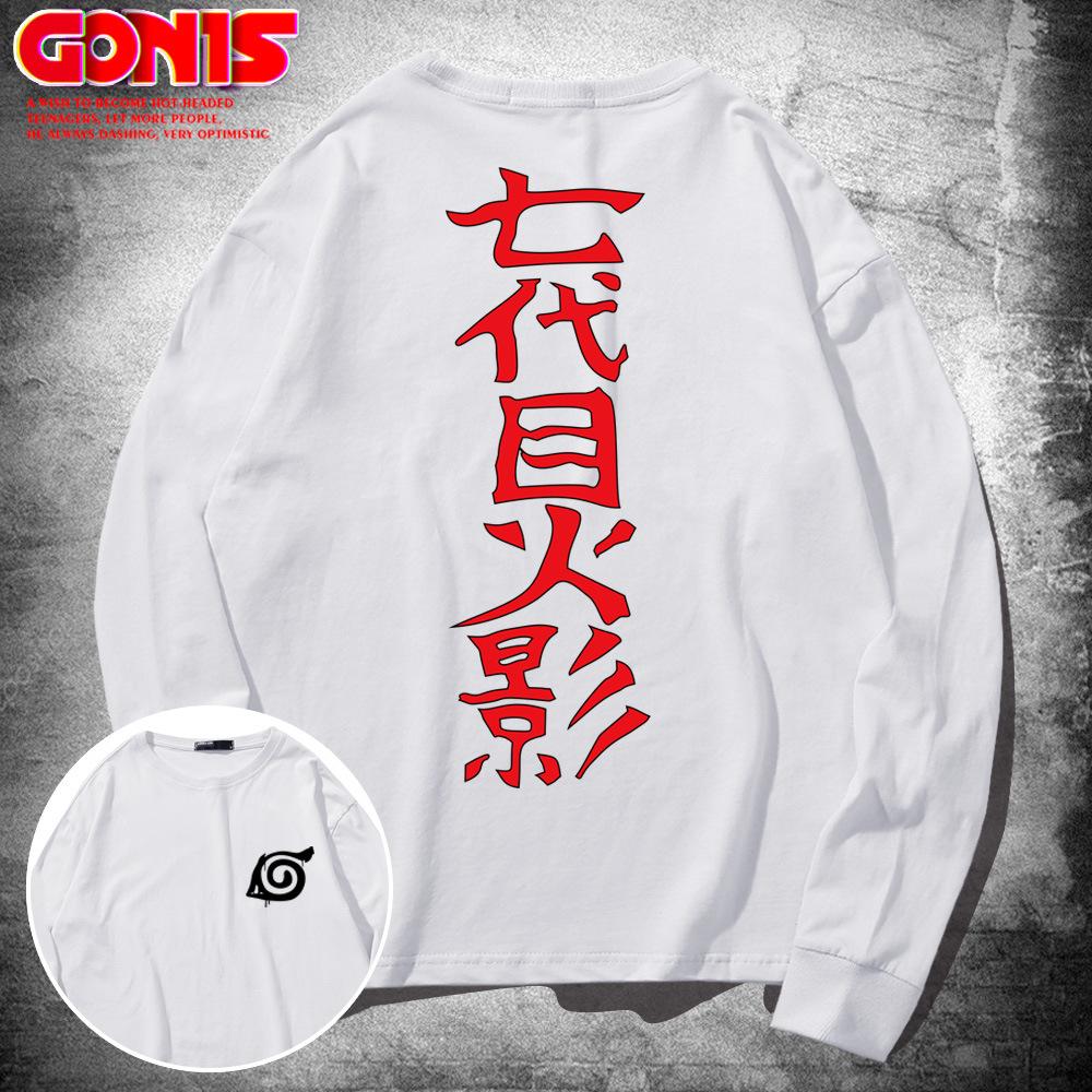 T-shirt men's long-sleeved pure cotton loose hip-hop autumn thin bottoming shirt European and American trendy clothes