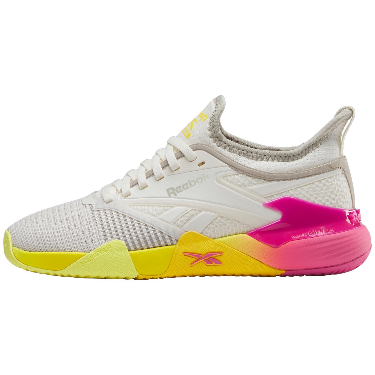 

Reebok Nano Court Low top Training Shoes Women s White Yellow Red 100212267 38