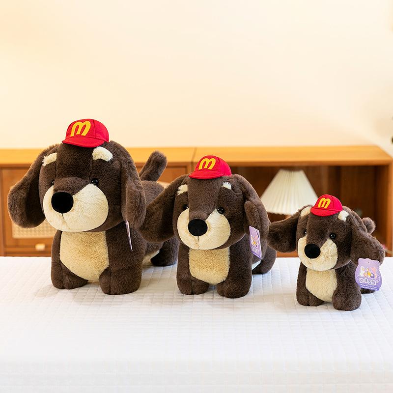 Kreative Dackel Plüschtier Tasche niedliche Welpen Umhängetasche Stoffpuppe Puppe Mädchen Geburtstagsgeschenk