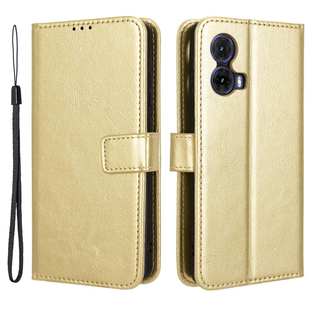 For Motorola Moto G85 5G/S50 Neo 5G Case Crazy Horse Texture Leather Flip Phone Cover