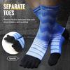 Merino Wool Sports Socks Thermal Warm Moisture Wicking Socks Breathable Quick Dry Men Woman Ski Hiking Running 5 Toe Long Socks