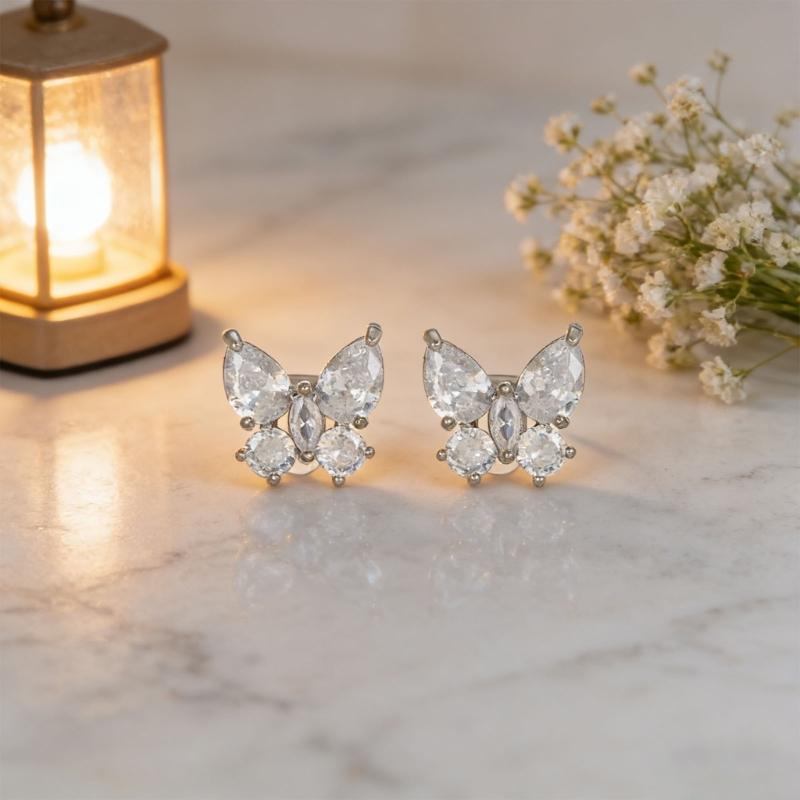 Sparkling Headphone Decoration Ear Clip Butterfly Earphone Decoration For Freeclip Ear Clips Accessories