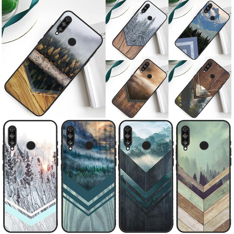 Forest Geometry Wood Nature For Huawei Nova 9 10 SE 5T 12i 12s 11i Y91 Y90 Y60 Y70 Y72 Y61 P60 Pro P20 P40 P30 Lite Case