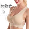 S-6XL Plus Size Oddychający stanik sportowy Bezszwowy biustonosz push-up Crop Top z głębokim dekoltem w serek Dostępne 6 kolorów