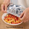 Isolierhülle aus Aluminiumfolie, hitzebeständige Lebensmittelabdeckungen für die Küche, elastische Frischhaltebeutel, Abdeckungen aus Aluminiumfolie zur Aufbewahrung von Lebensmitteln