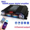 1600W Spitzenleistung HiFi-Soundverstärker Digitaler 4-Kanal-Audioverstärker Bluetooth Karaoke-Player UKW-Radio Unterstützung Fernbedienung